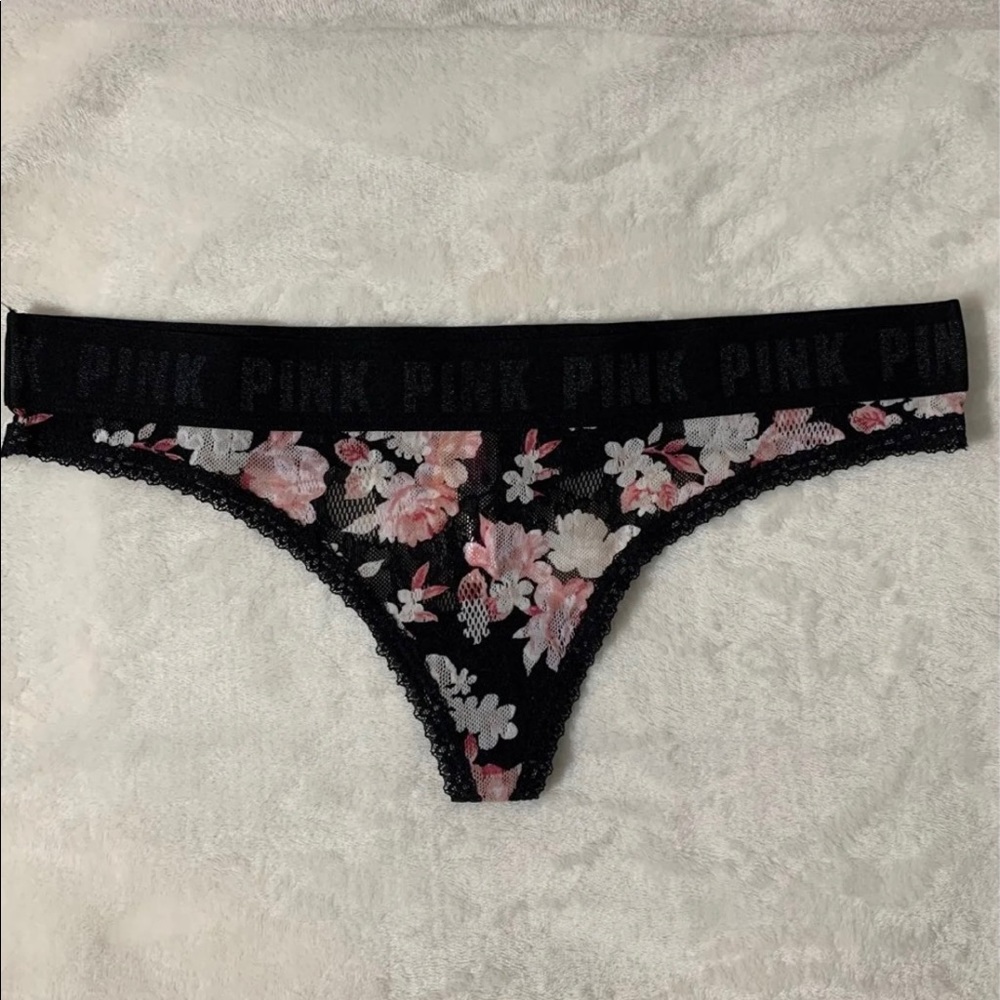 Victoria Secret Floral Lace Thong